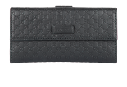 Gucci Microguccissima Long Flap Wallet, front view